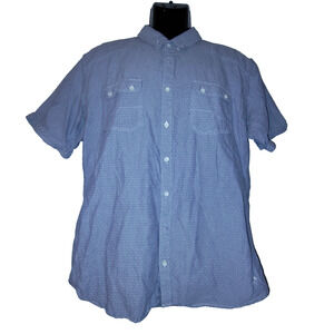 Outpost Makers Men's Light Blue Button Down Short Sleeve Shirt Size XL Bag 3